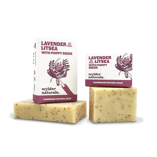 Lavender & Litsea with Poppy Seeds  - 115g / 58g