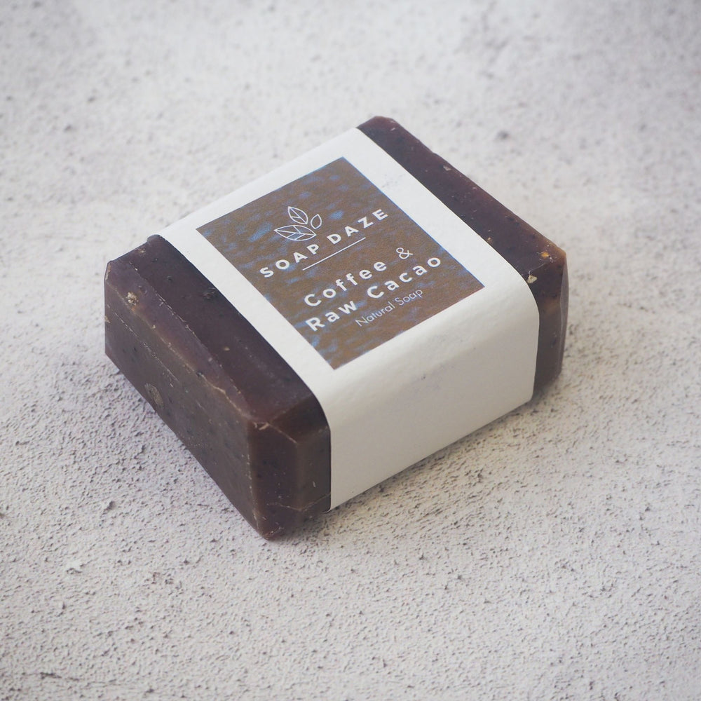 Coffee & Raw Cacao Mini Soap Bar - homemadeADVENTURES