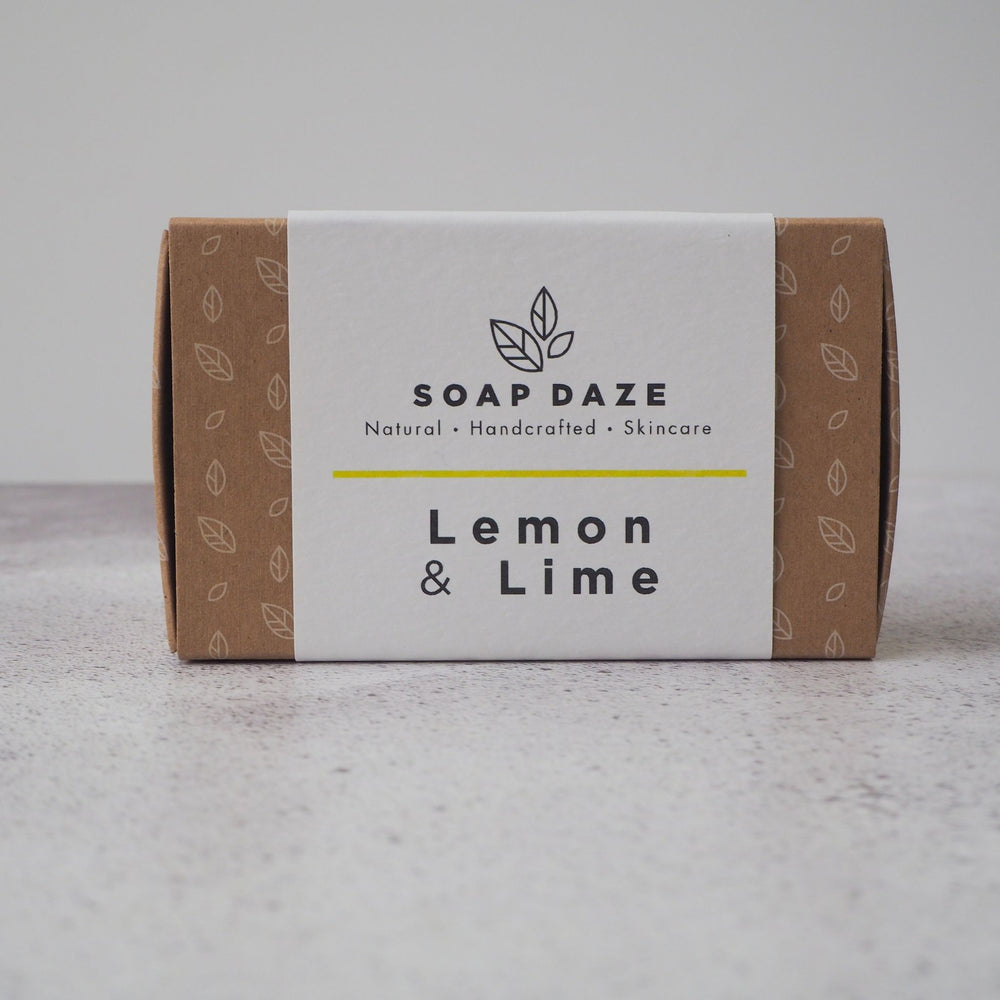 
                  
                    Load image into Gallery viewer, Lemon &amp;amp; Lime Bar Soap 112g - homemadeADVENTURES
                  
                