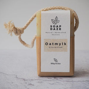 
                  
                    Load image into Gallery viewer, Oatmylk Soap on a Rope 185g - homemadeADVENTURES
                  
                