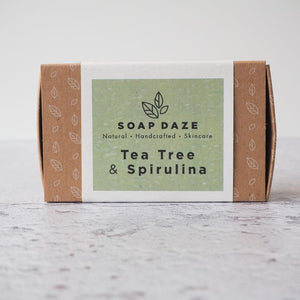 
                  
                    Load image into Gallery viewer, Tea Tree and Spirulina Bar Soap 112g - homemadeADVENTURES
                  
                